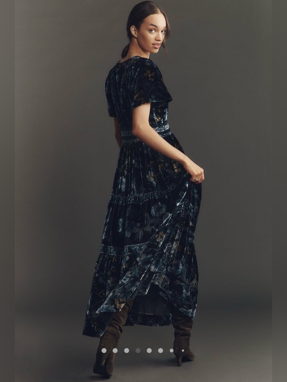 The Somerset velvet maxi dress - Picture 3 of 16